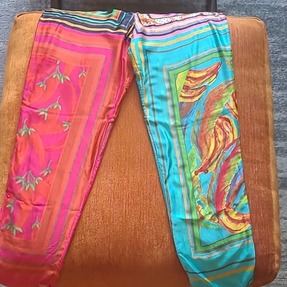FARM RIO Tropical Mixed Scarf Pants - Picture 7 of 14